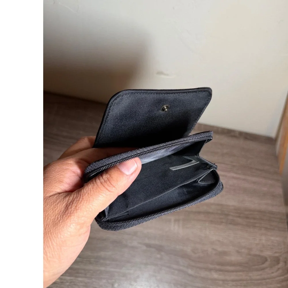 Y2K Wallet Butterfly Embroidered Aesthetic Black